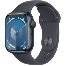 Smartwatch Apple Watch 9 MR8W3QP/A - 41mm GPS aluminium w kolorze północy z paskiem sportowym w kolorze północy, S|M